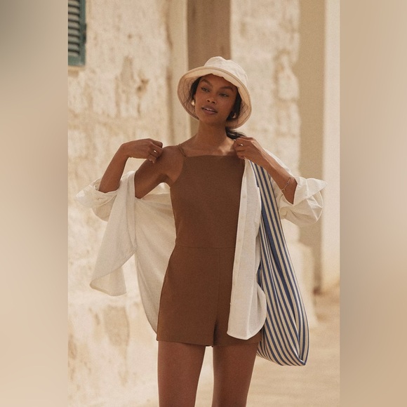 Anthropologie Maeve Strappy Micro Romper - Picture 5 of 9